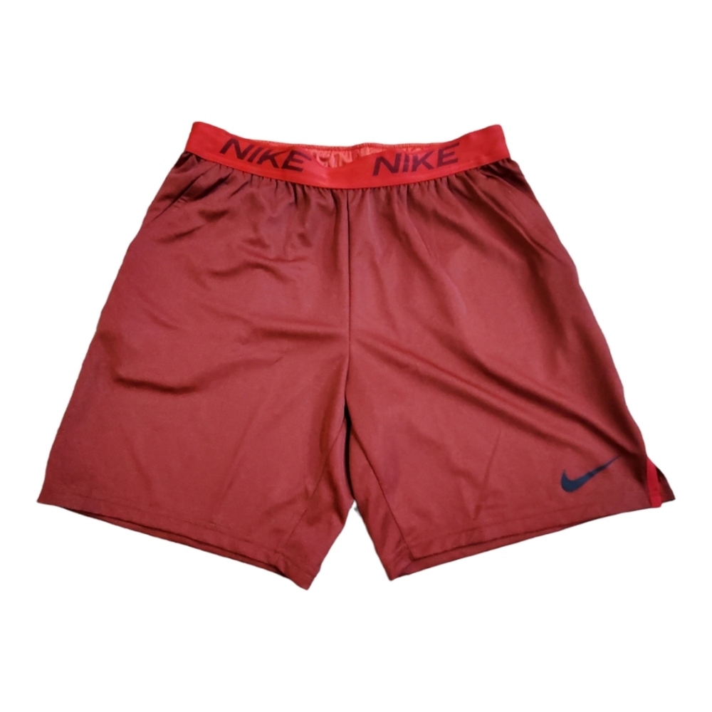 NWT Nike Mens Dri-Fit 10" Veneer Training Shorts Red Size Large
